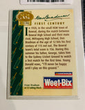 Don Bradman signed Weet-Bix card