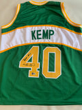 Shawn kemp Signed Seattle Jersey - Inscribed Reign Man