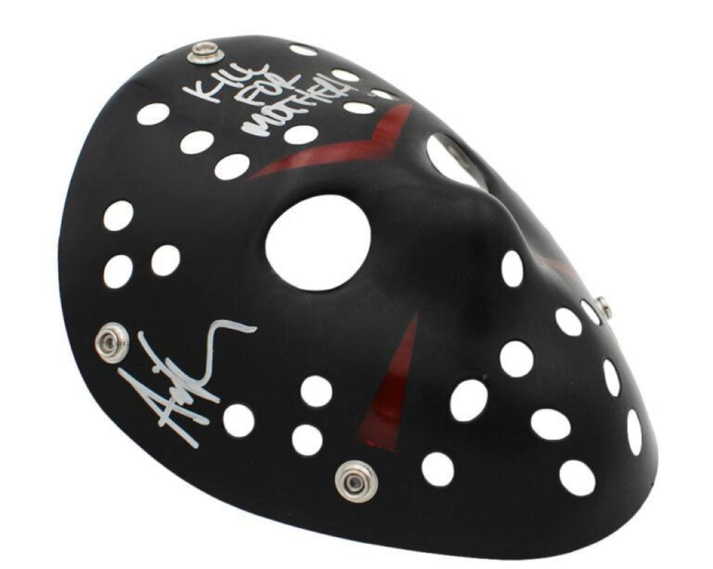 Signed and inscribed Jason mask by the original Jason- Ari Lehman ...