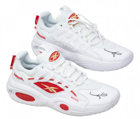 Allen Iverson duel signed Reebok Basketball Shoes
