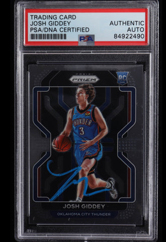 Josh Giddey Signed Prizm RC Signed Auto