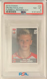 2019 panini fussball bundesliga #32 Erling Haaland Rookie sticker PSA 8