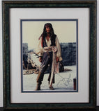Johnny Depp Signed and Framed Pirates Of The Caribbean Memorabilia