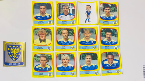Panini Football 88 89 Wimbledon Sticker Vinny Jones Rookie sticker
