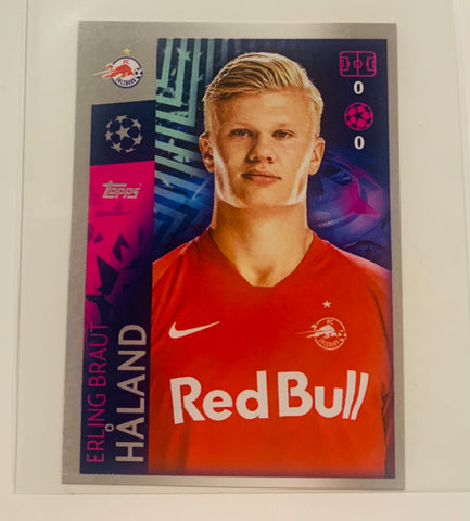 2019 Topps Champions League #419 Stickers- Erling Haaland rookie