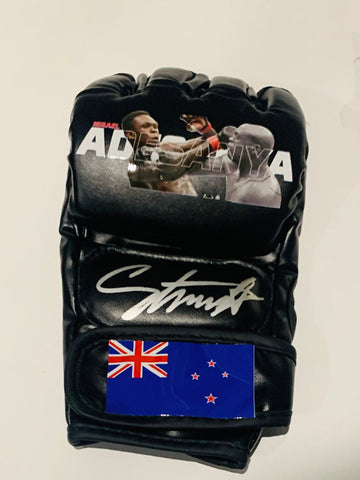 Israel Adesyana Signed Custom MMA Fight Glove