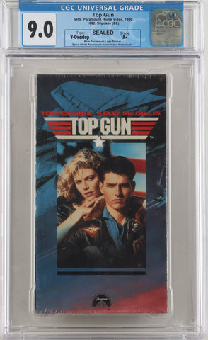 1990 "Top Gun" Paramount VHS Movie Mint 9.0 CGC