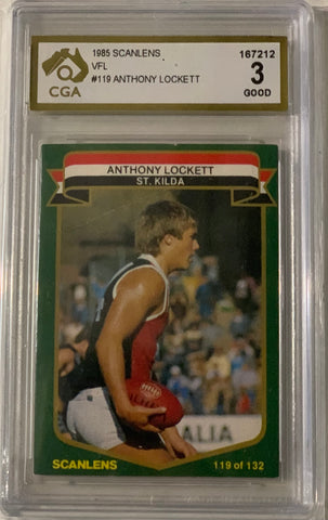 Tony Lockett  1985 VFL Scanlens - Rookie Card No 119