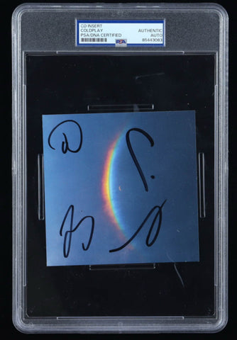 Coldplay "Moon Music" Insert Band-Signed by (4) with Martin, Berryman, Champion and Buckland
