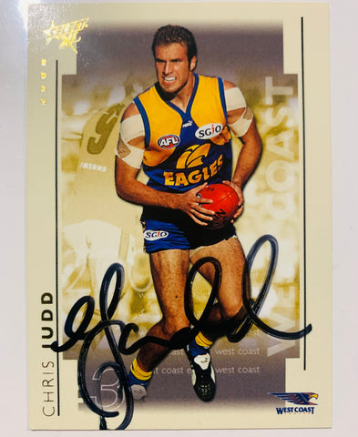 AFL Select 2003 XL Chris Judd Signed Rookie Card RC Auto