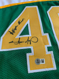 Shawn kemp Signed Seattle Jersey - Inscribed Reign Man