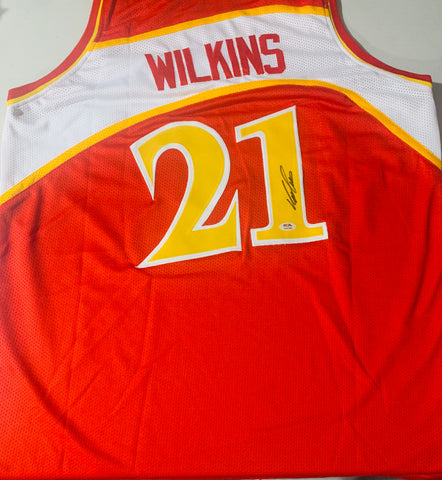 Dominique Wilkins signed Hawks Jersey