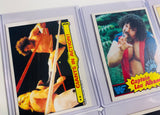 Lot of 8 1986 Scanlens WWF cards Hulk hogan , Andre the giant, rookies etc.