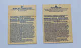 PETER BROCK 1986 Scanlens Motor Racing Rookie RC Lot x2