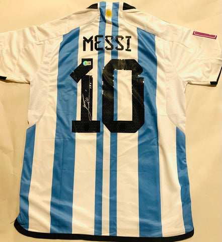 Lionel Messi signed Argentina jersey