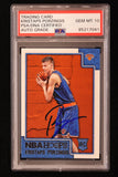 Kristaps Porzingis hoops rookie auto signed