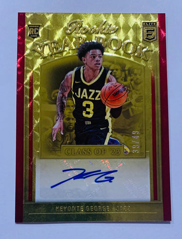Panini Donruss Elite Keyonte George Rookie Year Book Auto /99