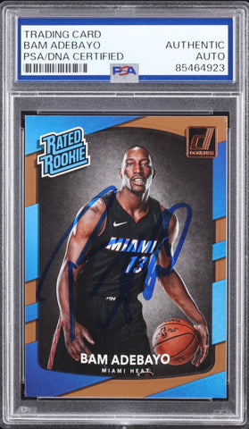 Bam Adebayo Signed Donruss RC Auto Rated Rookie