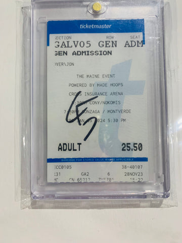 Cooper Flagg Pre-Rookie ULTRA-RARE Signed 2024 The Maine Event Ticket
