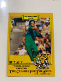 Scanlens Clashes for the Ashes Cards Wasim Akram Qasim Omar Rookie Card RC
