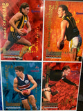 1995 AFL Football Quarters Uncut Sheet - Young guns 6 Autos /50 limited