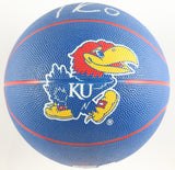 Taylen Kinney Signed Kansas Jayhawks Logo Basketball 6,7