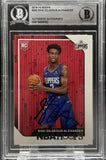 Shai Gilgeous-Alexander Rookie Signed Auto Hoops - Beckett