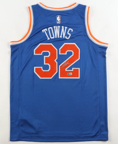 Karl Anthony Towns Signed Knicks Jersey