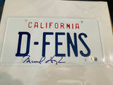 Michael Douglas Signed  Falling Down California License Plate