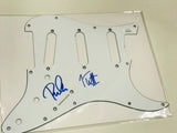 Def Leppard signed guitar pick guard