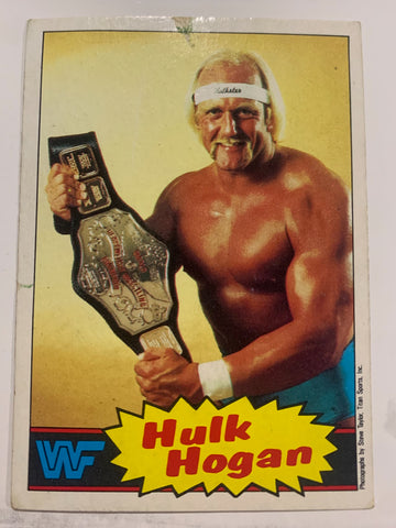 1986 Scanlens WWF Hulk Hogan #1 Rookie RC