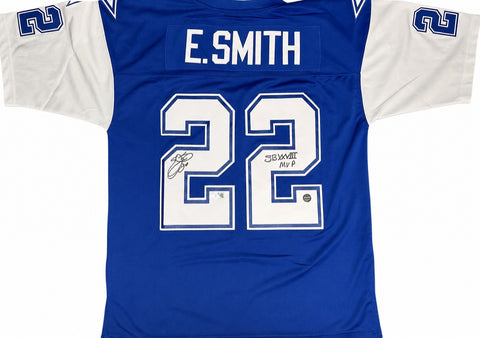 Emmitt Smith Signed 1995 M&N Throwbacks Jersey