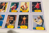 Lot of 8 1986 Scanlens WWF cards Hulk hogan , Andre the giant, rookies etc.