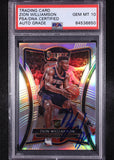 Zion Williamson Signed 2019-20 Select Prizms Silver  RC PSA  Auto Grade PSA 10