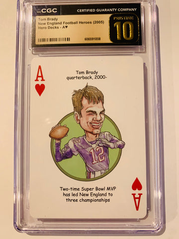 Tom Brady New England Football Heroes (2005) Pristine 10