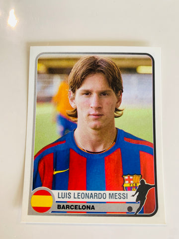 PANINI ROOKIE Sticker Lionel Messi # 74 Champions League 2005 EX ROOKIE