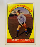 1968 Scanlens NRL Rugby League #10 Bobby Fulton
