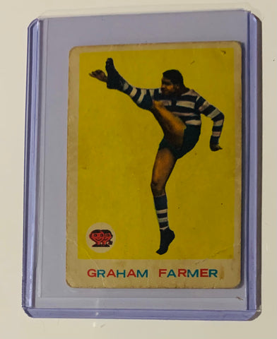 Scanlens 1964 VFL Card #2 Graham (Polly) Farmer rookie