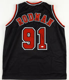 Dennis Rodman Signed Custom Jerse