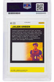 Jalen Green Rookie Auto flux silver RC