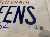 Michael Douglas Signed  Falling Down California License Plate