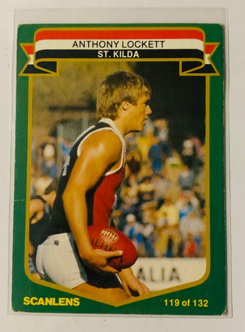 Tony Lockett  1985 VFL Scanlens - Rookie Card No 119