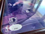 Dirk Nowitzki & Finley Signed Mavs Framed Photo Display