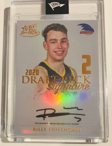 2021 Select AFL Optimum RILEY THILTHORPE Draft Pick Signature