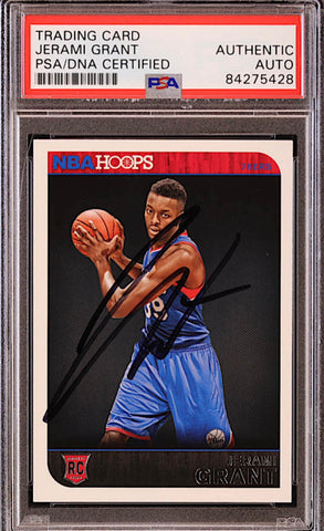 Jerami Grant Signed 2014-15 Hoops #293 RC (PSA)