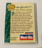 Don Bradman signed Weet-Bix card