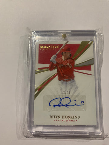 2021 Rhys Hoskins Panini Auto Gold /15