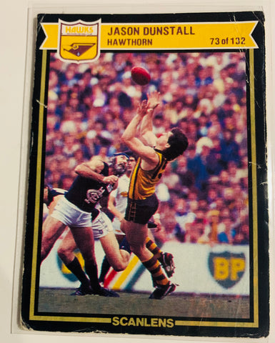 Jason Dunstall 1987 scanlens rookie