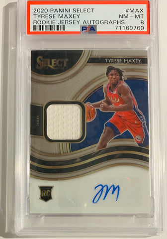 Tyrese Maxey Select Rookie Jersey Autographs Auto RC /199