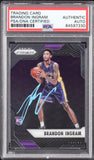 Brandon Ingram Signed 2016-17 Panini Prizm #131 RC Rookie on card Auto.